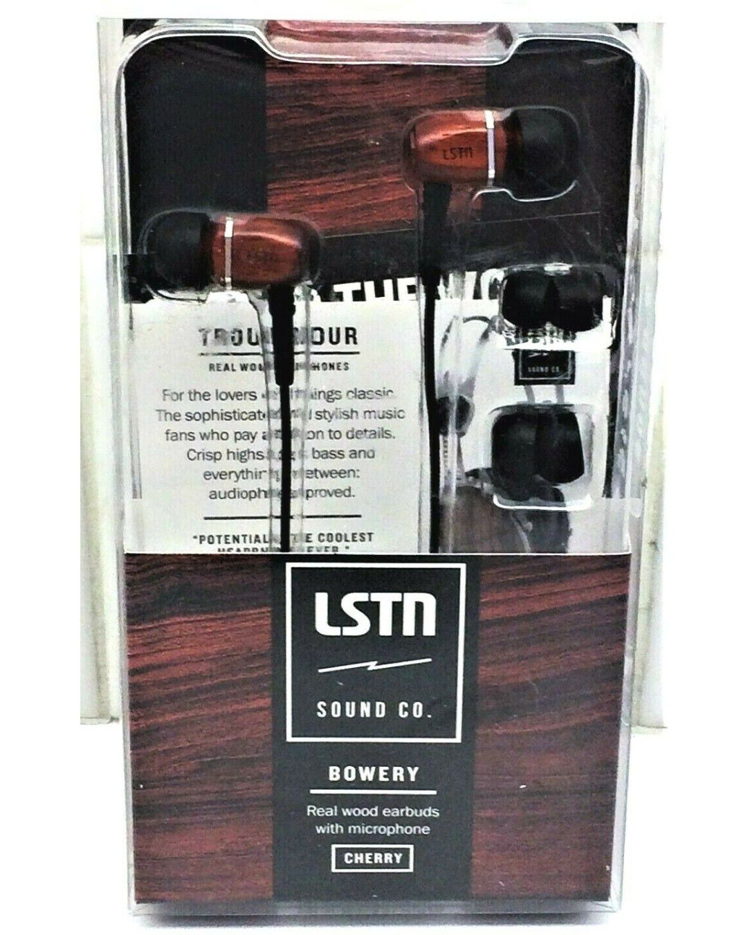 LSTN BOWERY EARBUDS CHERRY BRAND NEW