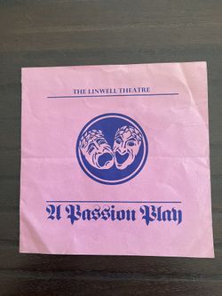Jethro Tull Booklet From The Concert “A Passion Play”  Released In 1973. Rare Insert That Opens Up. Must Have For Tull Fans! Some Light Wrinkles. 