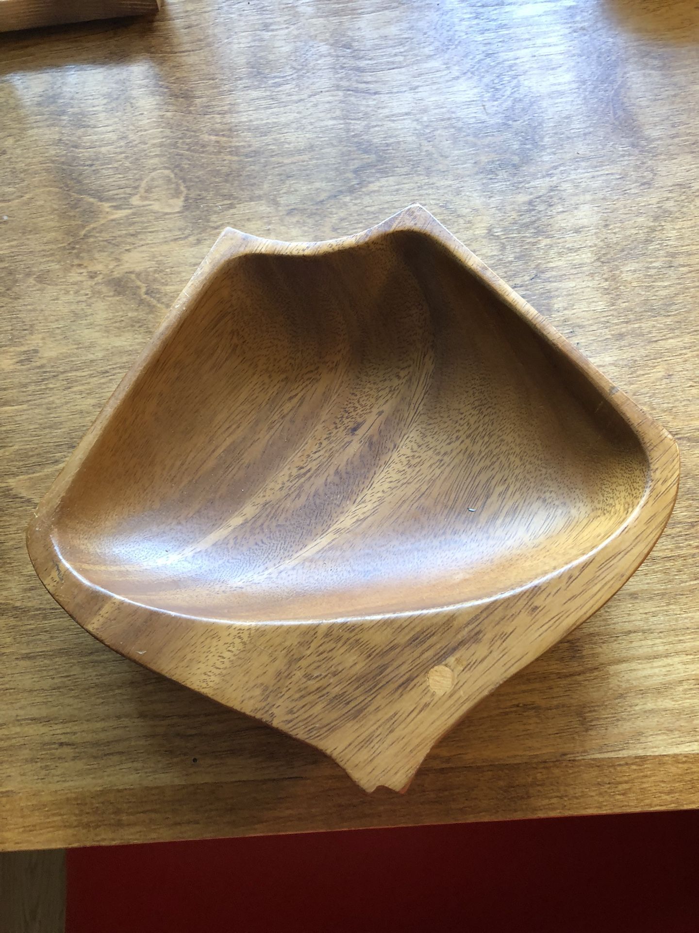 Mid Century Wood Bowl
