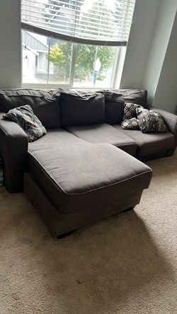 Brown smaller sectional