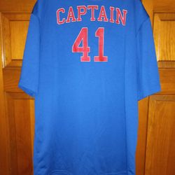 RARE MENS LARGE 42/44 MARVEL CAPTAIN AMERICA JERSEY 