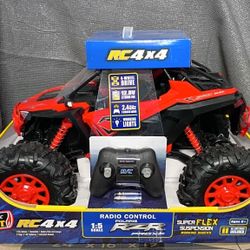New Bright (1:5) RZR XP Pro Battery Remote Control Red Polaris ATV, 60805-2R Child Tween