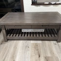 Coffe Table, Jaxson Grey, Top Lifts For Storage 