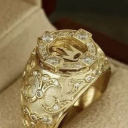 Men’s beautiful gold rings sizes 10 and 11 $35 each new