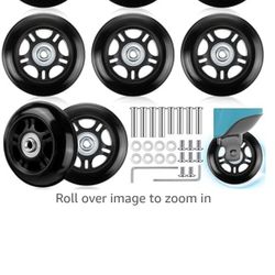 80mmx24mm 8pcs Wheels Swivel For Scooter, Suitcase, online Skate & Caster Board (346)