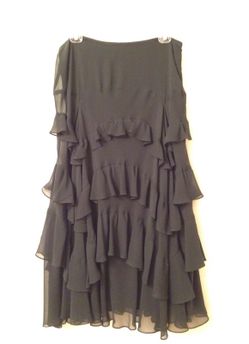 INC Black Skirt 100% Silk Size 6