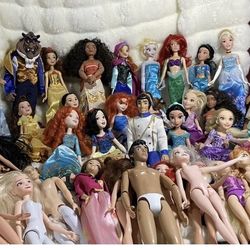 Huge Lot of Disney princesses and princes