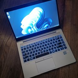 HP EliteBook Pro Laptop Intel Core i7-8565u 4.6 GHz Turbo 8 GB RAM 256 GB SSD 1080P LCD Webcam USB C Thunderbolt Wi-Fi & BT Wireless Win 11 PRO