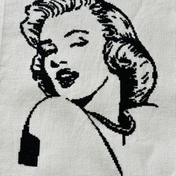  Marilyn Monroe Portrait (Embroidered)