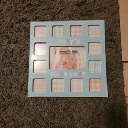 Baby First Year Picture Frame