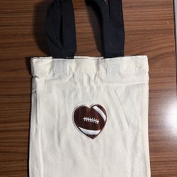Handmade Football Tote Bag
