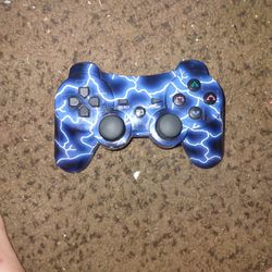 Blue Lightning Ps3 Controller 