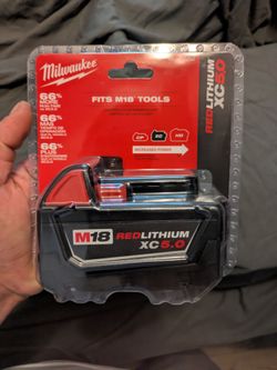 Milwaukee M18 5.0A battery