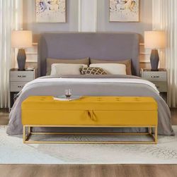 58” Storage Ottoman Bench
