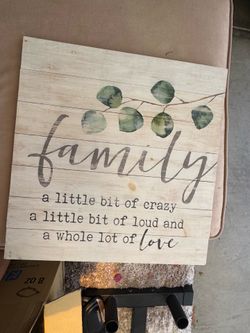 HomeGoods Wooden Family Wall Sign