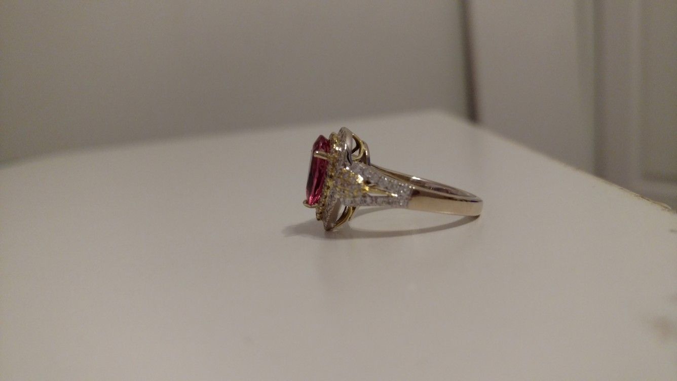 18kt Gold and white gold wedding Ring