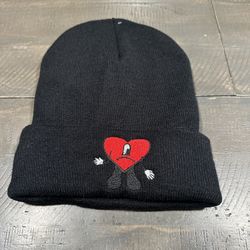 Bad Bunny Heart Beanie