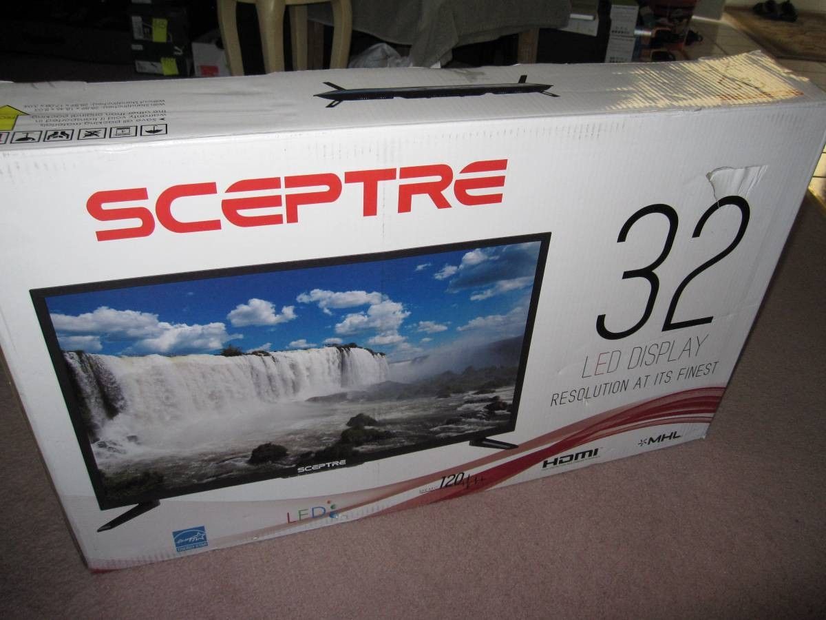 New Sceptre 32" LED Display TV HDMI 720p 1366 x 768 - $125 (Schererville)