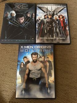 3 X-men DVDs 