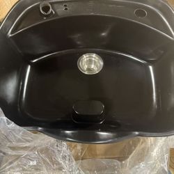 Professional Hair Wash Sink for Salon, Fiber Material, Shampoo Chair Compatible, Spa Equipment$20