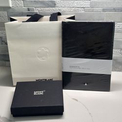 Mont Blanc Gift Set Wallet And Notebook New.