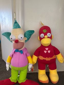 The Simpsons Radioactive Man & Krusty the Clown Plush