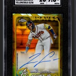 2024 Topps Gilded Collection Ronald Acuna Jr Auto