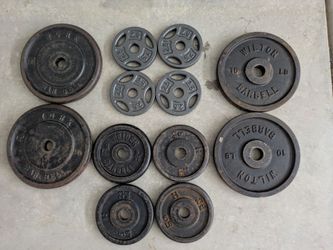 Cast Iron Weight Plates - 1" Standard Barbell Plates