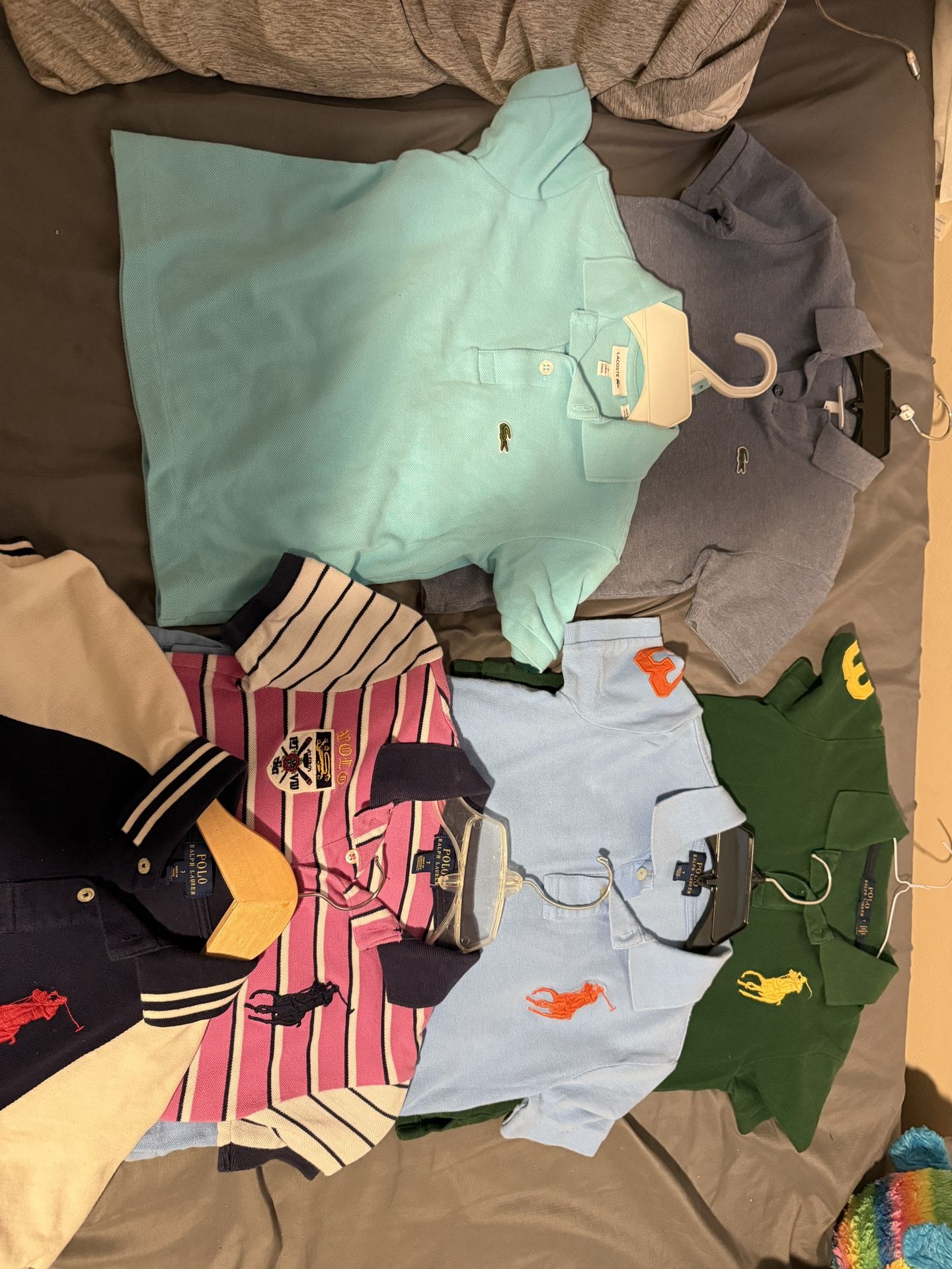 Polo Raphael and Lacoste boys shirt. Size 7