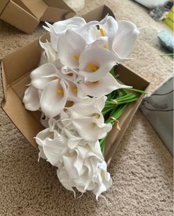 50 stems calla lilies for wedding bouquet