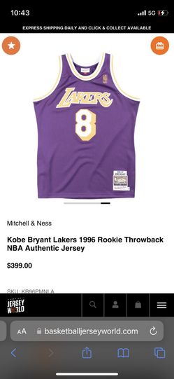 100% Authentic 1996-97 Kobe Bryant Rookie Jersey