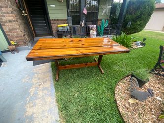 Solid wood table and chairs