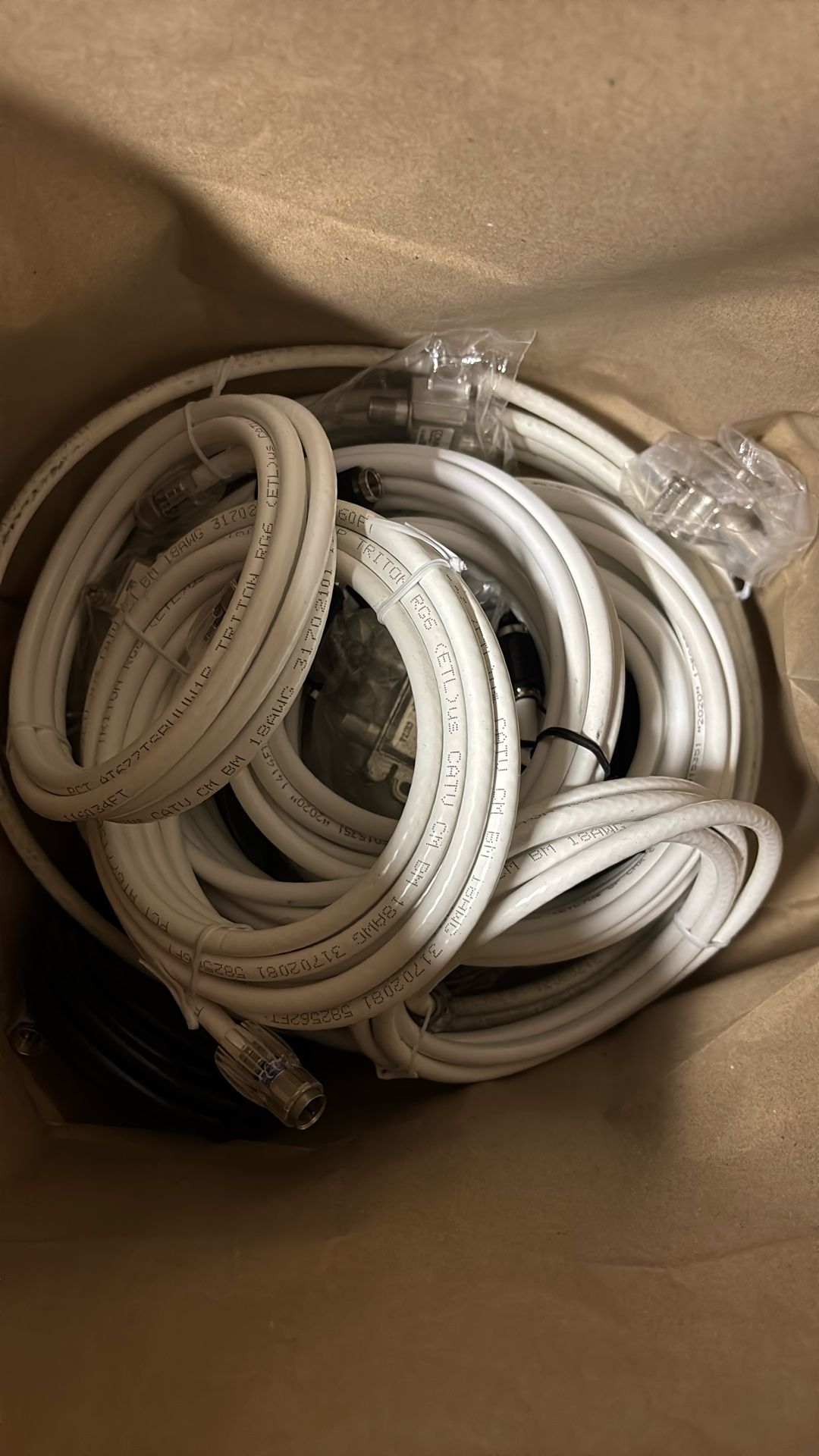 Coaxial Cables Different Sizes All Brand New 3’-15’