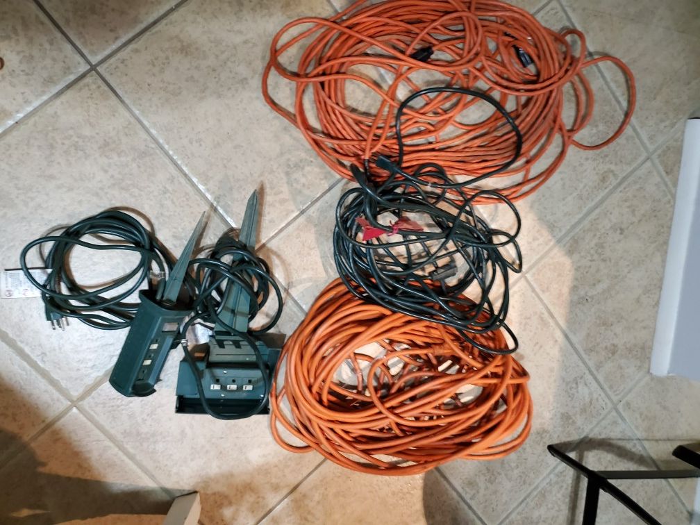 Box of extension cords.