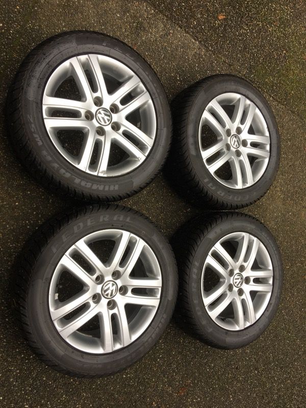 VW Jetta Wheels and Studded Snow Tires for Sale in Snohomish, WA OfferUp