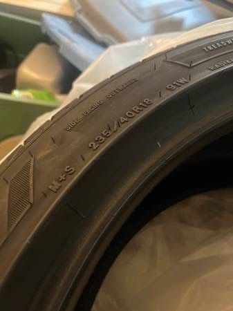 3 Goodyear eaglesport Allseason 235/40R18. 9/32 Tread.