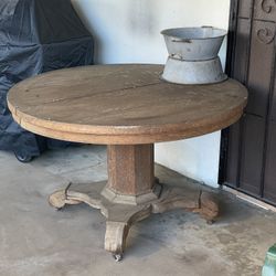 Antique Tiger Oak Table