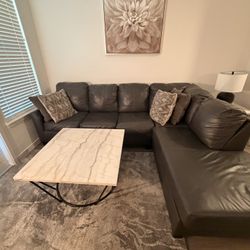 Like New Genuine Leather Couch ! 