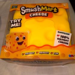 Huge 🔥RMS Crazy Fun Smush Mart Jumbo Cheese Squishy - New