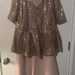 Rose gold Formal Dress 