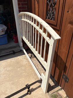 Headboard for double bed - Thomasville with antique white finish