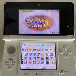 Modded Ice White Nintendo DS