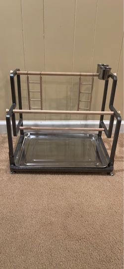 tabletop bird play stand