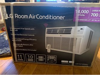 LG 14000 Btu air conditioner with remote