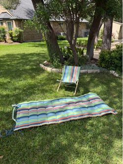 Beach chair and mat