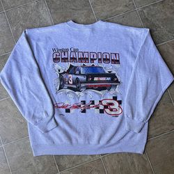Vtg 90s Dale Earnhardt NASCAR Crewneck