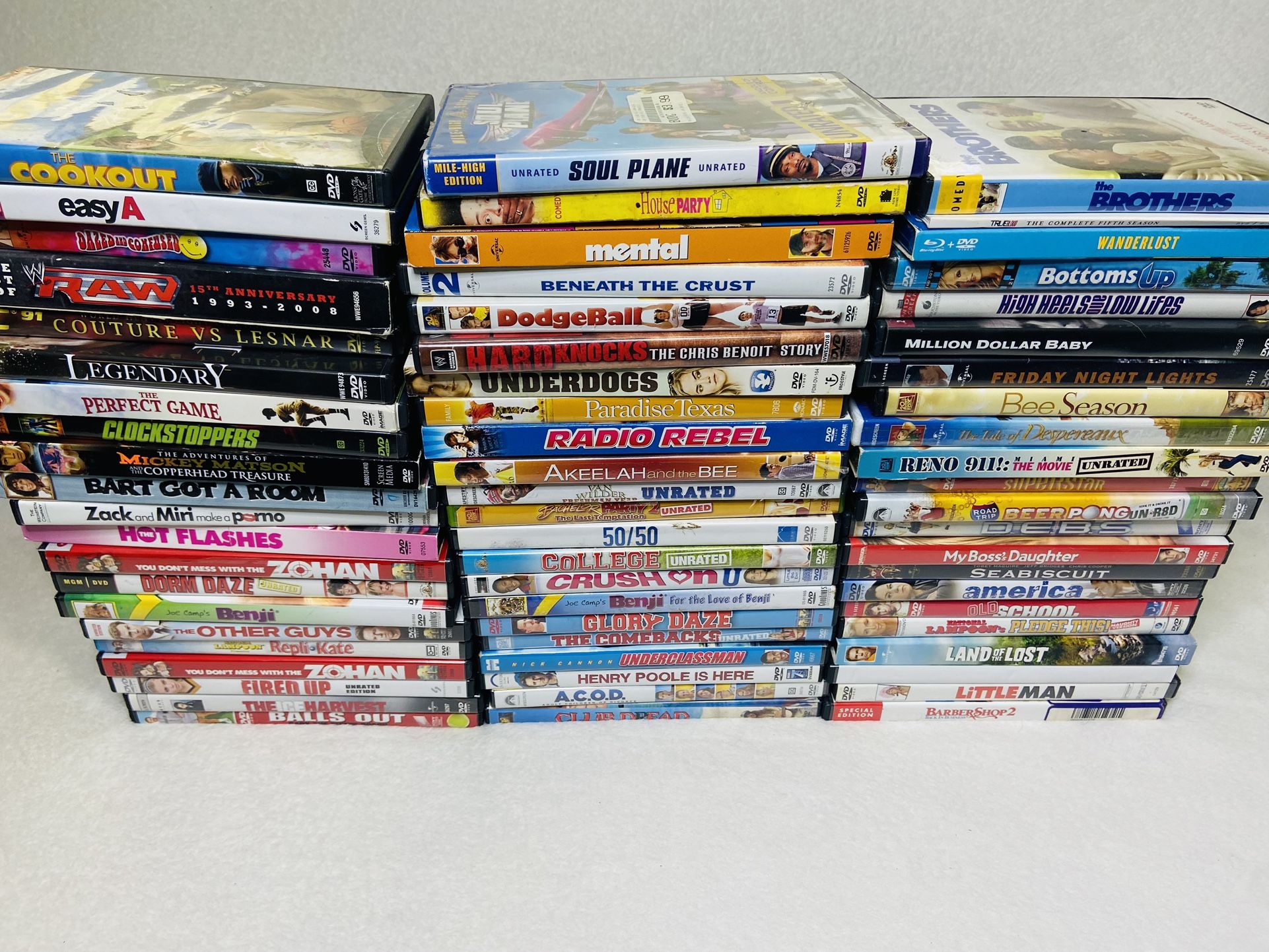 65 DVD Lot Mixed Comedy RomCom Family Funny Movies