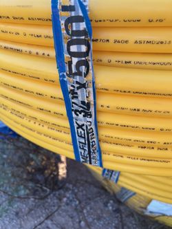 HOME-FLEX 3/4 in. X 500 ft Underground Yellow Poly Gas Pipe (PE2708) — Full Coil