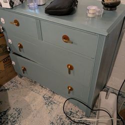 Turquoise 3-Drawer Dresser