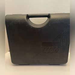 Vintage Lego Black Storage Carrying Case Plastic Latch Closure Box 1997 